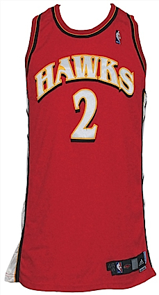 2006-2007 Joe Johnson Atlanta Hawks Game-Used Road Jersey 