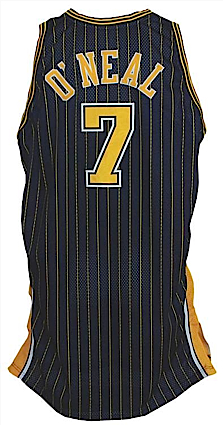 2004-2005 Jermaine O’Neal Indiana Pacers Game-Used Road Jersey