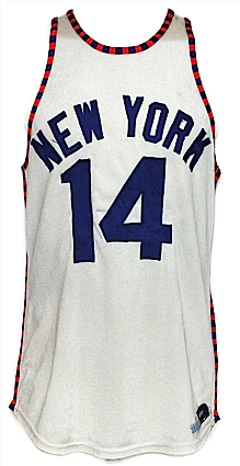 1960-1961 Charlie Tyra New York Knicks Game-Used Home Jersey