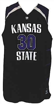 2006-2007 Michael Beasley Kansas State Wildcats Game-Used Road Jersey
