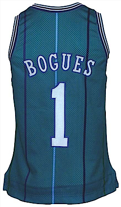1990-1991 Tyrone “Mugsy” Bogues Charlotte Hornets Game-Used Road Jersey