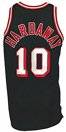 1997-1998 Tim Hardaway Miami Heat Game-Used Road Jersey