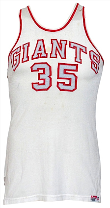 1958 New York Football Giants Game-Used Jersey worn During Off-Season Exhibition with The Harlem Globetrotters