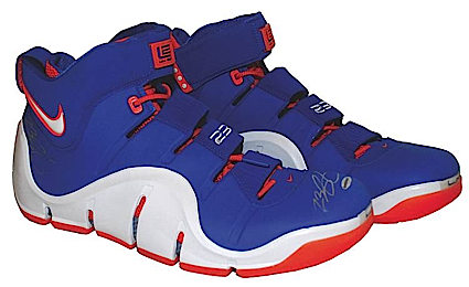 2004-2005 LeBron James Cleveland Cavaliers Game-Used & Autographed Sneakers (JSA) (UDA)
