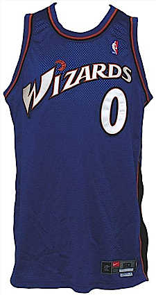 2003-2004 Gilbert Arenas Washington Wizards Game-Used Road Jersey