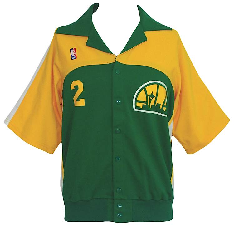 Lot Detail - 1990-1991 Gary Payton Rookie Seattle Sonics Game-Used Road  Jersey
