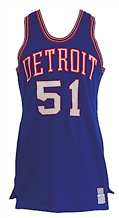 1970-1971 Erwin Mueller Detroit Pistons Game-Used Road Jersey