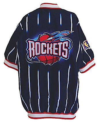 1996-1997 Hakeem Olajuwon Houston Rockets Road Warm-Up Jacket