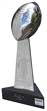 1993 Emmitt Smith Cowboys Autographed Super Bowl XXVII Replica Trophy (Prova) (JSA)