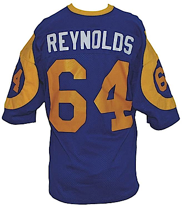 1970s Jack "Hacksaw" Reynolds LA Rams Game-Used Home Jersey (Team Repairs)