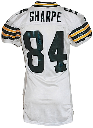 1994 Sterling Sharpe Green Bay Packers Game-Used Road Jersey