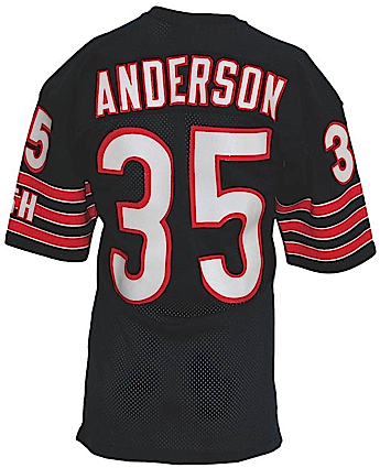Late 1980s Neil Anderson Chicago Bears Game-Used Home Jersey