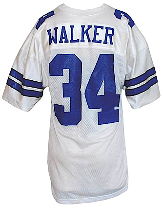 Circa 1989 Herschel Walker Dallas Cowboys Game-Used Home Jersey (Team Repairs)