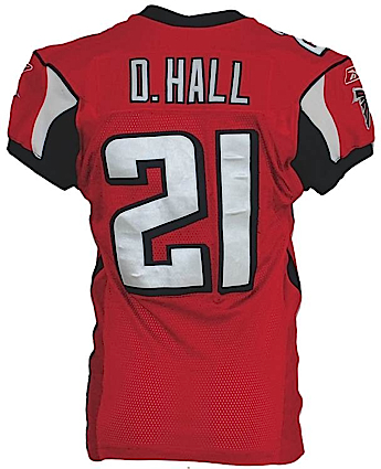 2004 DeAngelo Hall Atlanta Falcons Game-Used Home Jersey