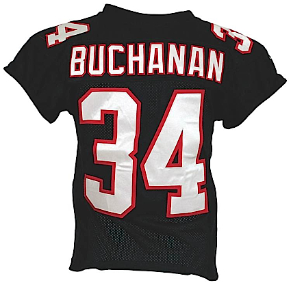 2001 Ray Buchanan Atlanta Falcons Game-Used Home Jersey