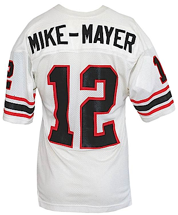 1975 Nick Mike-Mayer Atlanta Falcons Game-Used Road Jersey (MEARS A10)
