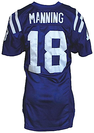 2005 Peyton Manning Indianapolis Colts Game-Used Home Jersey
