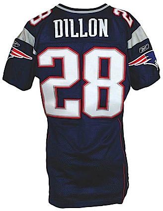 2004 Corey Dillon New England Patriots Game-Used Home Jersey (Championship Season)