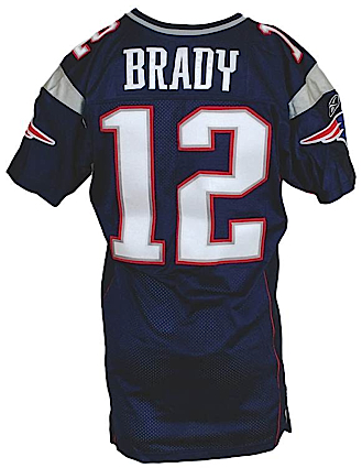 2004 Tom Brady New England Patriots Game-Used Home Jersey (Championship Season)