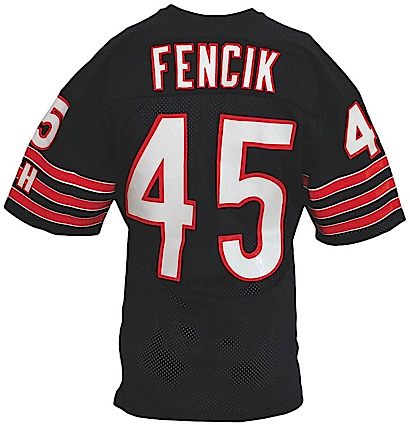 Circa 1985 Gary Fencik Chicago Bears Game-Used Home Jersey
