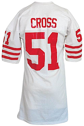 Late 1970s Randy Cross San Francisco 49ers Game-Used Road Jersey
