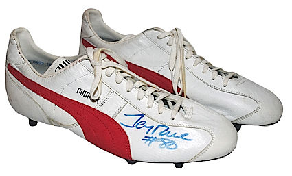 Circa 1987 Jerry Rice SF 49ers Game-Used & Autographed Cleats (JSA)