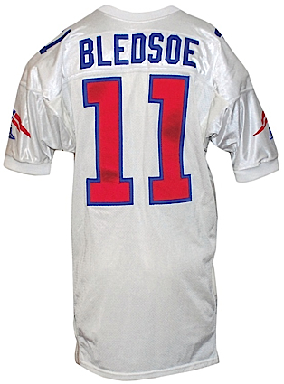 1994 Drew Bledsoe New England Patriots Game-Used Road Jersey