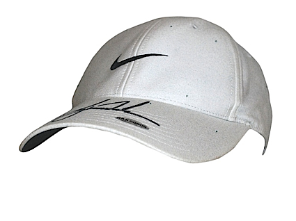 Tiger Woods Tournament-Worn & Autographed Hat (UDA) (JSA)
