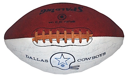 1969 & 1972 Dallas Cowboys Team Autographed Footballs (2) (JSA)