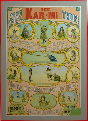 Circa 1920s The Great Karmi Original Poster