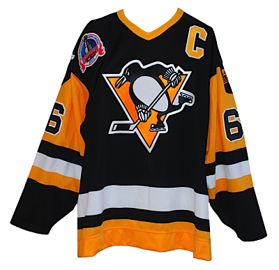 1991-1992 Mario Lemieux Pittsburgh Penguins Game-Ready Stanley Cup Jersey