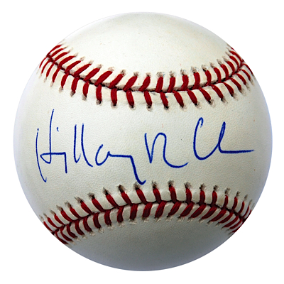 Lot of Hillary Clinton Autographed Baseballs (4) (JSA)