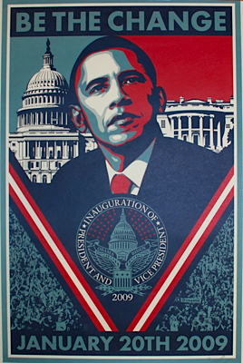 Barack Obama Limited Edition Inauguration Poster Signed Artist Shepard Fairey