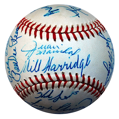 1966 All-Star Team Autographed Baseball (JSA)