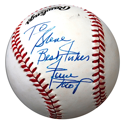 Willie Mays Single-Signed Baseball From the Personal Collection of Steve Sax (JSA)