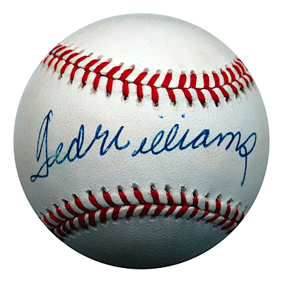 Ted Williams Single-Signed Baseball (JSA)