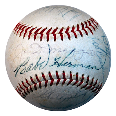 7/11/1964 Old Timers Day Team Autographed Baseball from Hall of Famer Ted Lyons (JSA)