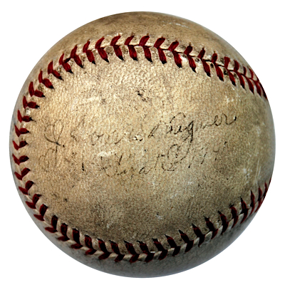 Honus Wagner Single-Signed Baseball (JSA)