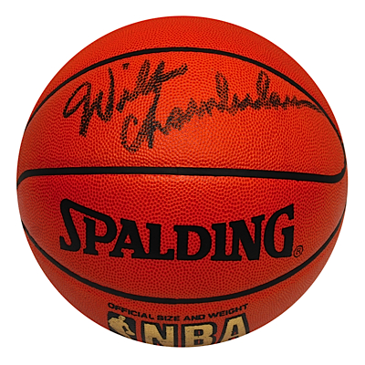 Wilt Chamberlain Autographed Basketball (JSA)