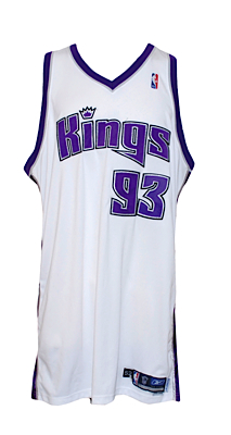 2005-2006 Ron Artest Sacramento Kings Game-Used Home Jersey 