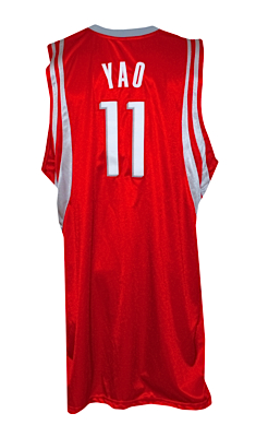 2006-2007 Yao Ming Houston Rockets Game-Used Road Jersey 