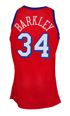 1991-1992 Charles Barkley Philadelphia 76ers Game-Used & Autographed Road Jersey (JSA)