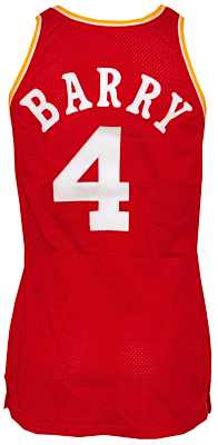 1978-1979 Rick Barry Houston Rockets Game-Used Road Jersey (Very Rare)