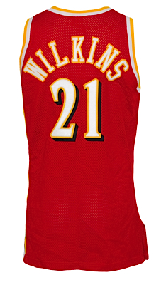 1992-1993 Dominique Wilkins Atlanta Hawks Game-Used Road Uniform (2)