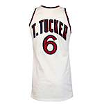 1982-1983 Trent Tucker Rookie NY Knicks Game-Used & Autographed Home Jersey (JSA)