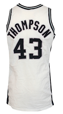 1986-1987 Mychal Thompson San Antonio Spurs Game-Used Home Jersey