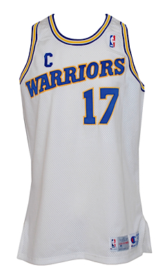 1992-1993 Chris Mullin Golden State Warriors Game-Used & Autographed Home Jersey (JSA)