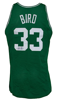 1991-1992 Larry Bird Boston Celtics Game-Used & Autographed Road Jersey (JSA)