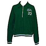 Circa 1991 Larry Bird Boston Celtics Practice Worn & Autographed Shooting Shirt (JSA)