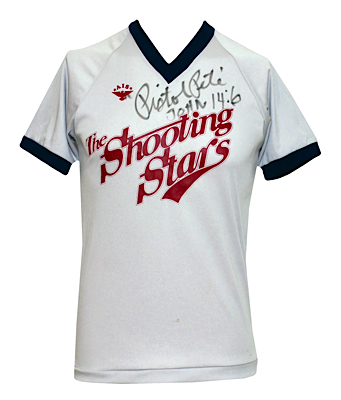 1980s Shooting Stars Worn & Autographed Shooting Shirt Attributed to Pistol Pete Maravich (JSA)